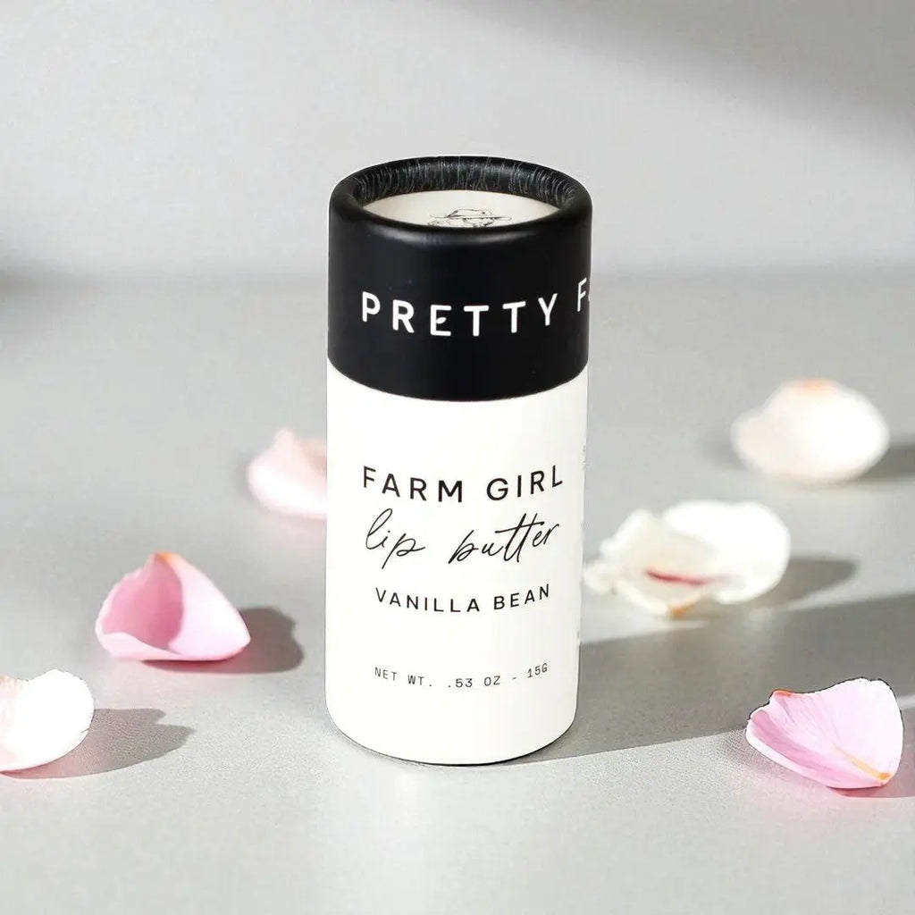 Vanilla Bean Tallow Lip Butter in Eco-Friendly Travel Tubes Pretty farm girl