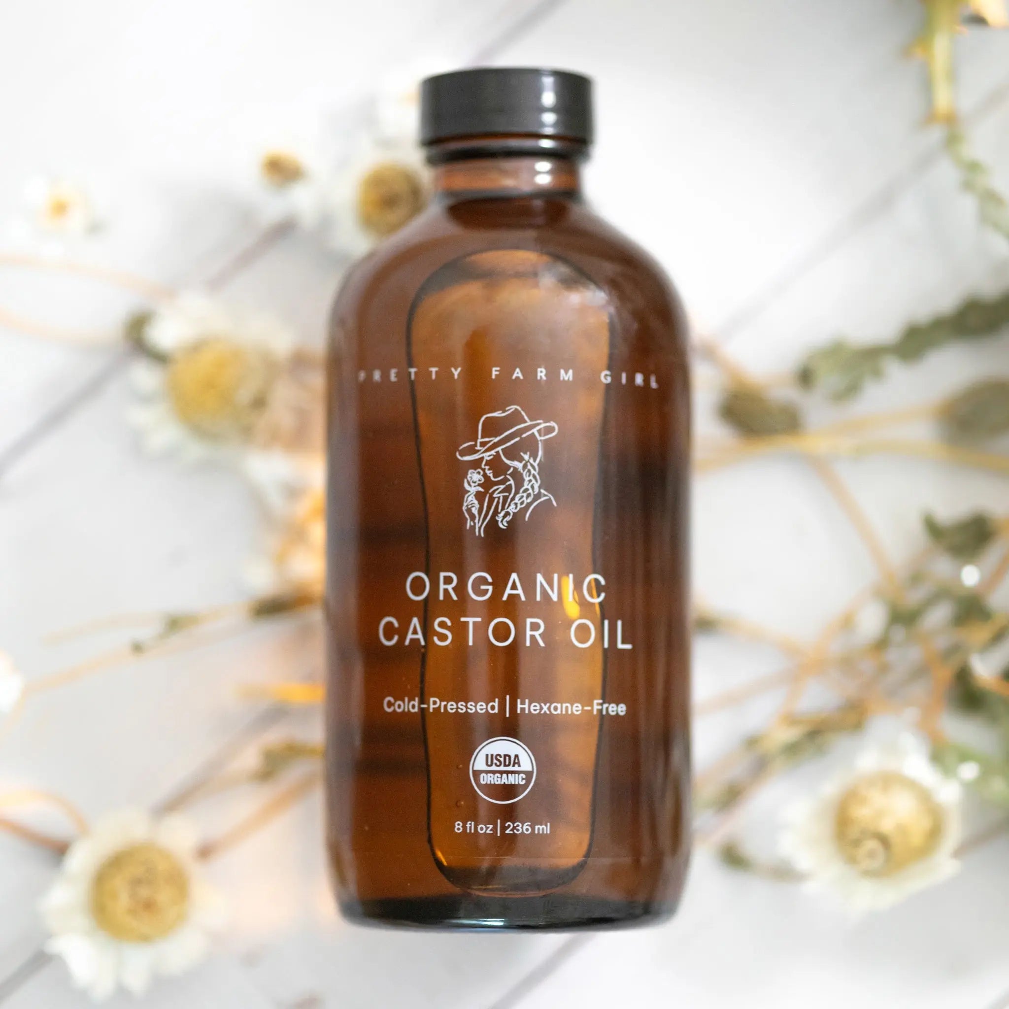Pure Organic Cold Pressed Hexane-Free Castor Oil Pretty farm girl