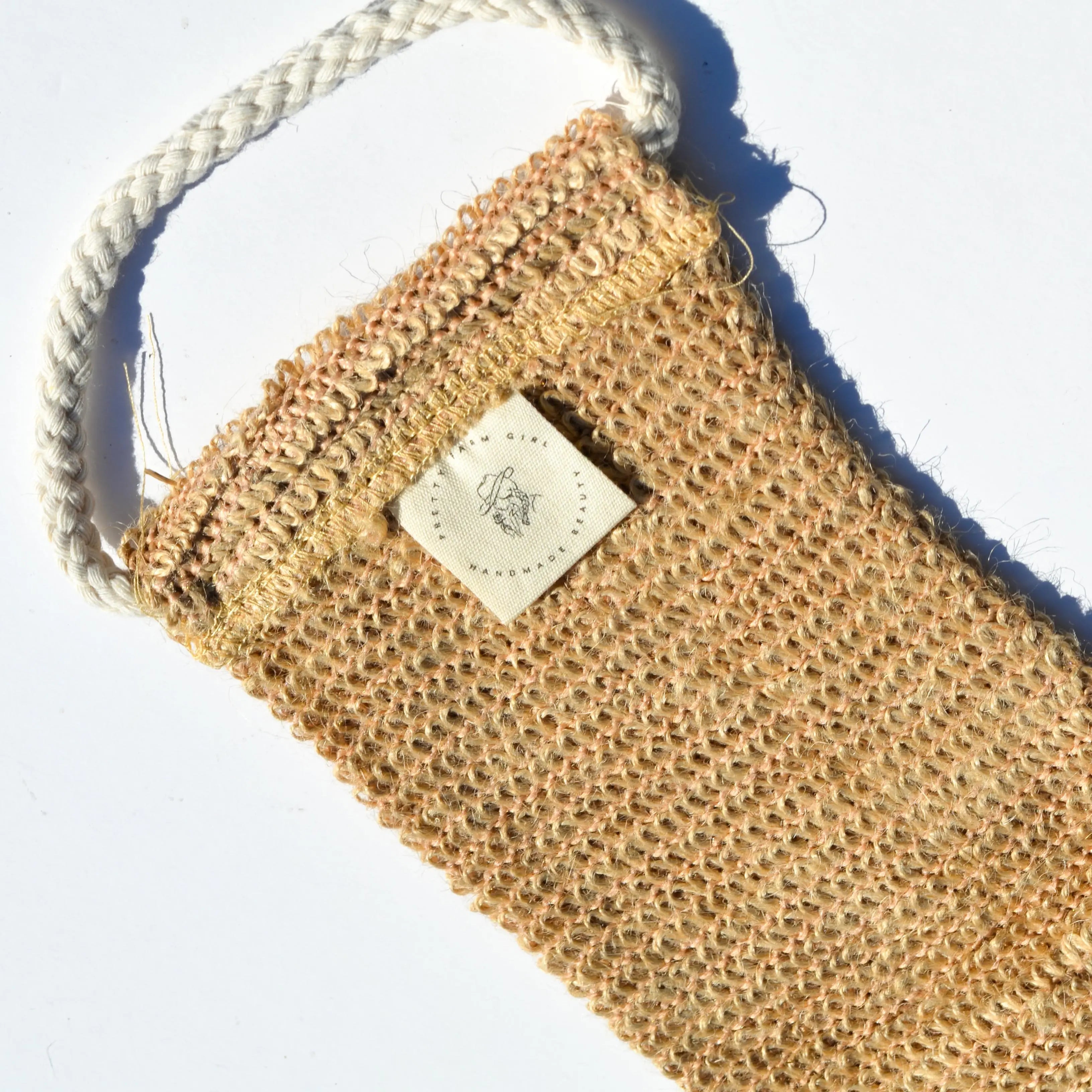 Sisal Back Exfoliating Strap Pretty farm girl