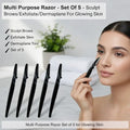 Multi Purpose Razor - Sculpt Brows / Exfoliate / Dermaplane ~ Set of 5 Gerard Cosmetics