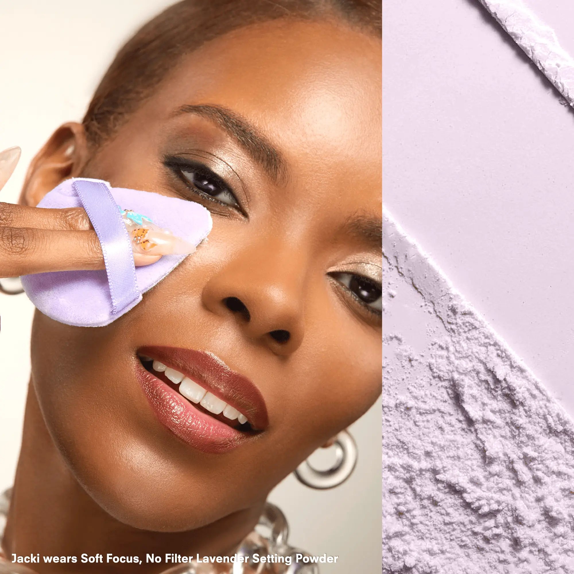 Slay the Bake Soft Focus, No Filter Lavender Blurring Powder Gerard Cosmetics