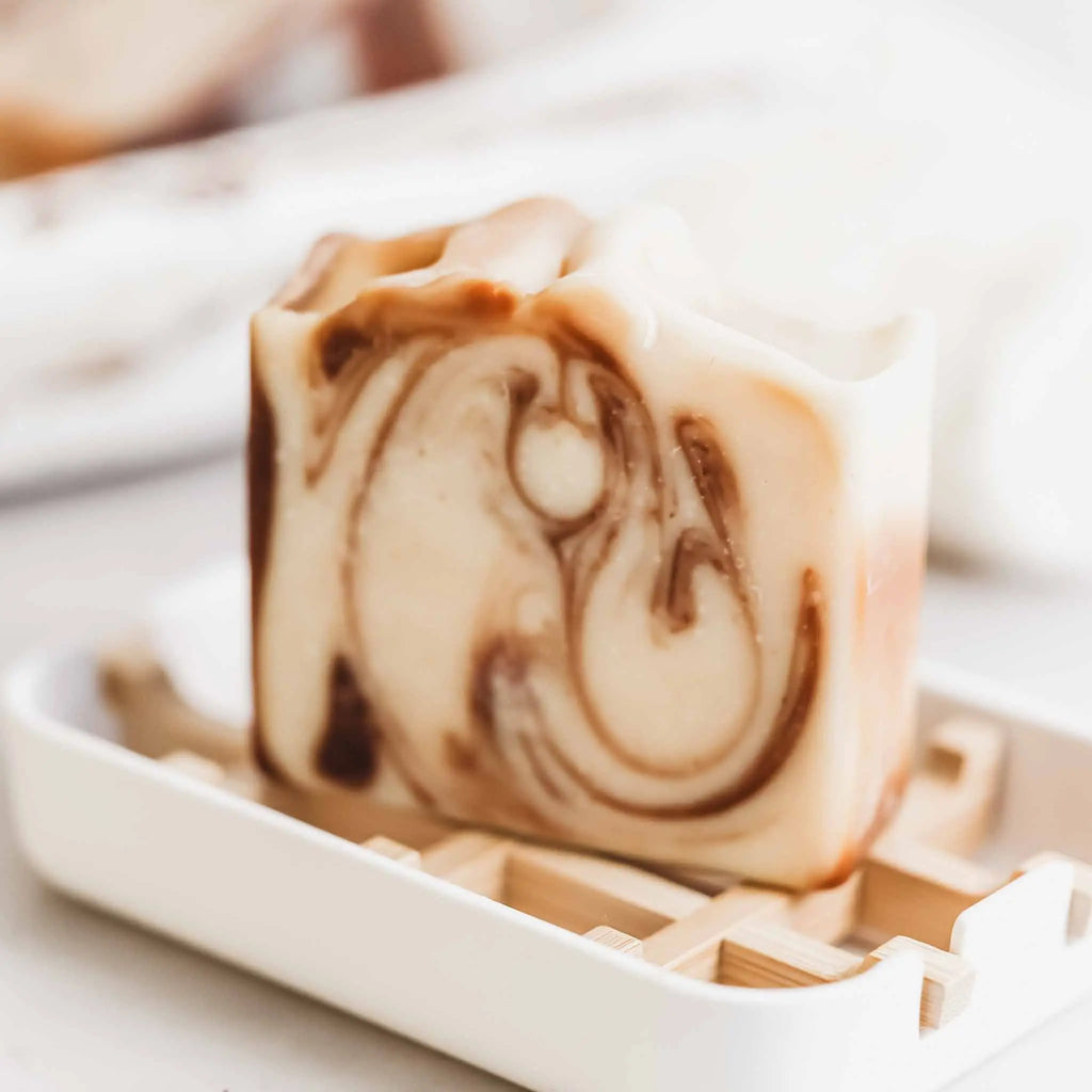 Sweet Almond + Honey Handmade Tallow and Goat Milk Soap Bar Pretty farm girl