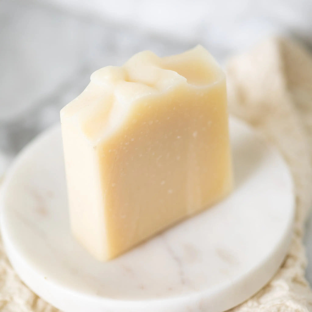 Pure Tallow + Honey Fragrance Free Handmade Tallow and Goat Milk Soap Bar Pretty farm girl