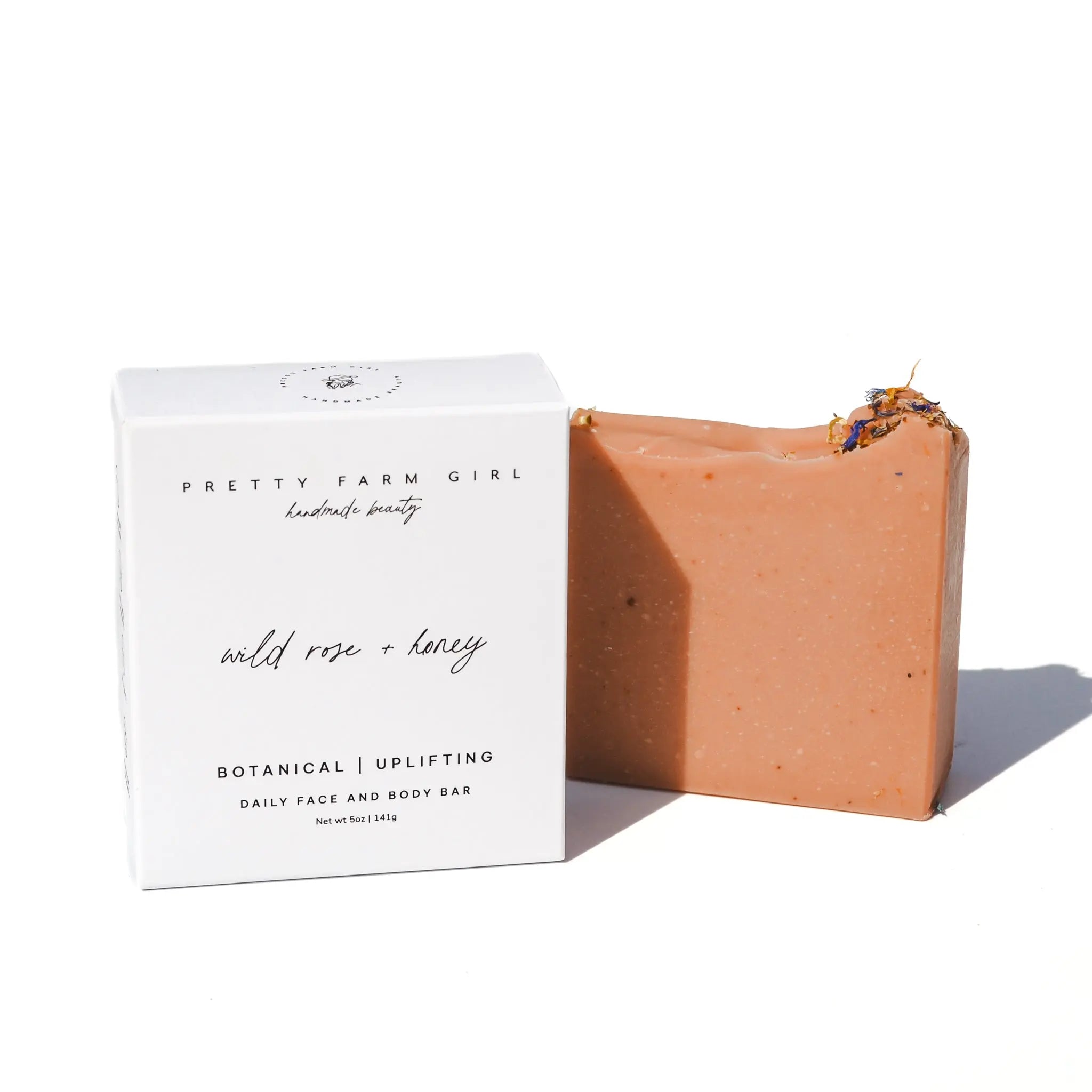 Wild Rose + Honey Handmade Tallow and Goat Milk Soap Bar Pretty farm girl
