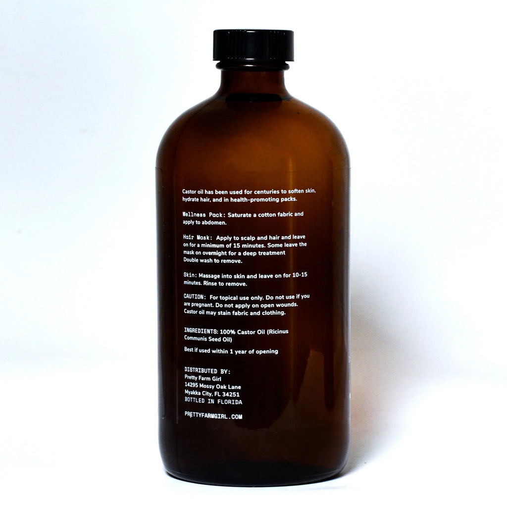 Pure Organic Cold Pressed Hexane-Free Castor Oil Pretty farm girl