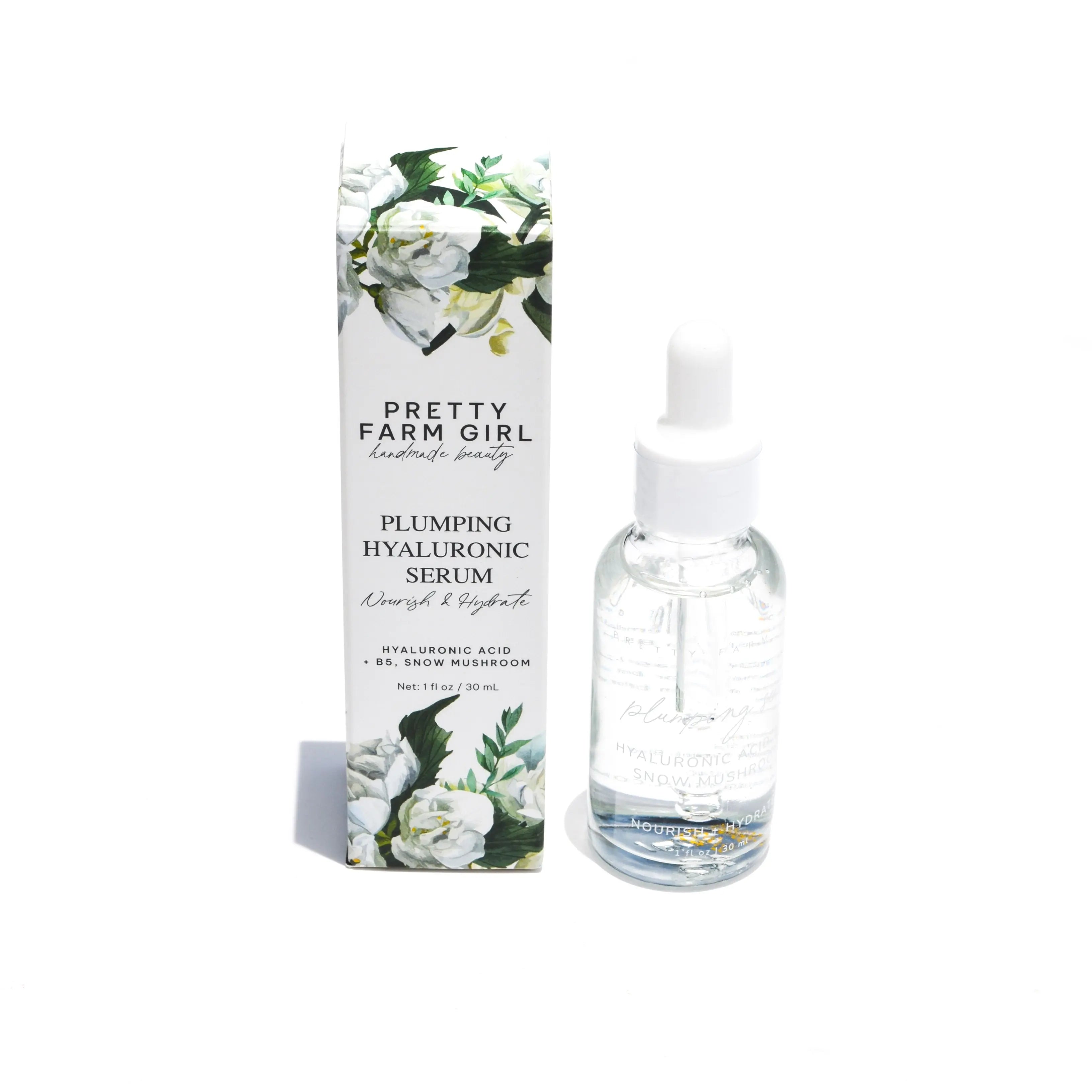 Hyaluronic Plumping Serum with Vitamin B5 + Snow Mushroom Pretty farm girl