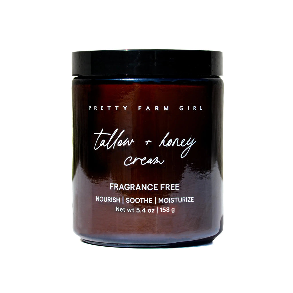 Fragrance Free Tallow + Honey Cream for Sensitive Skin Pretty farm girl
