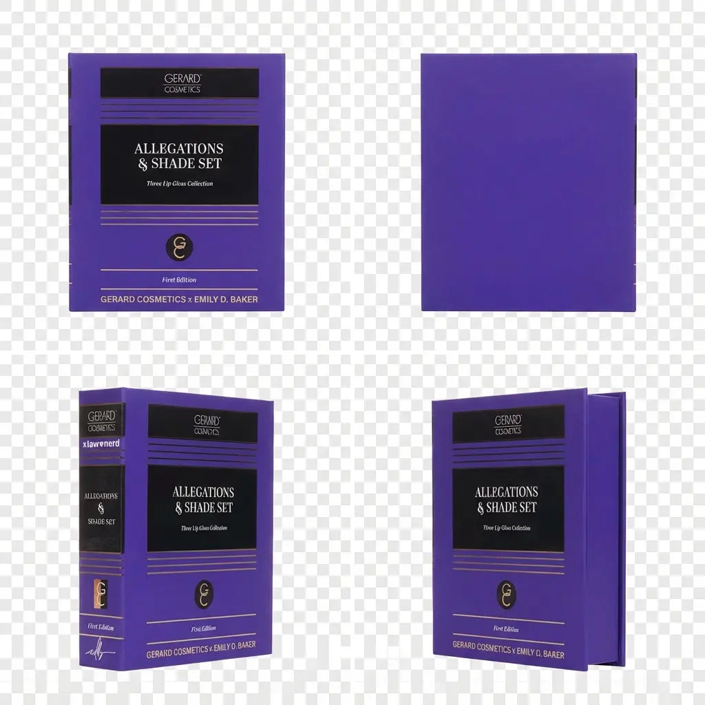 Limited Edition Box Set : Emily D. Baker X Gerard Cosmetics®️ 3 Lip Gloss Set  Allegations & Shade Collection Gerard Cosmetics